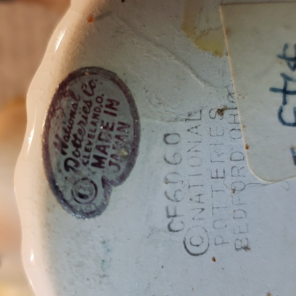 Vintage Japan pair pottery head &Purse - Picture 5 of 6